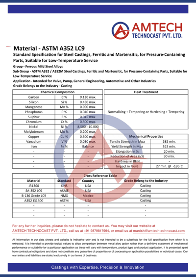 ASTM A352 LC9